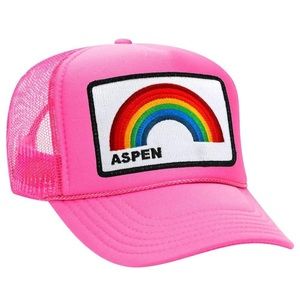 AVIATOR NATION PINK ASPEN TRUCKER HAT